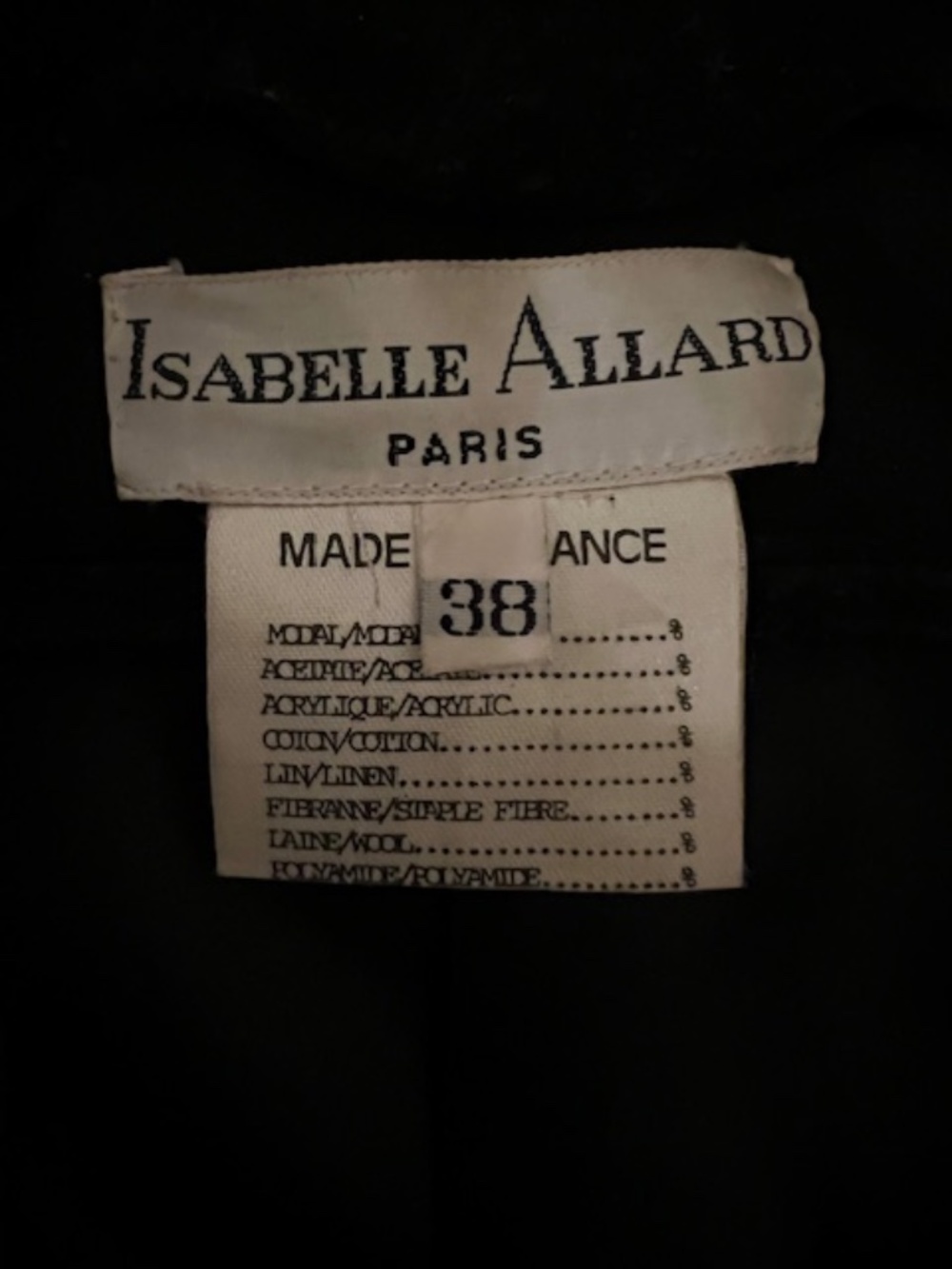 VINTAGE Isabelle Allard Couture Blazer (ca. 1980s-1990s) - Picture 4 of 5